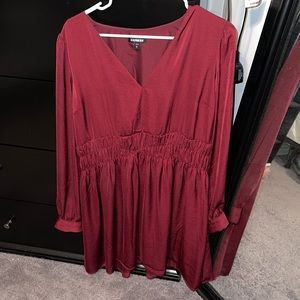 Express Maroon Dress